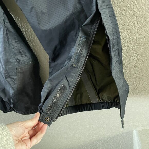Vintage The North Face Rain Pants Men’s Large Black Waterproof Nylon Ripstop - Picture 5 of 16
